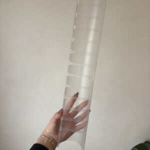 XL front opening moss pole - crystal clear